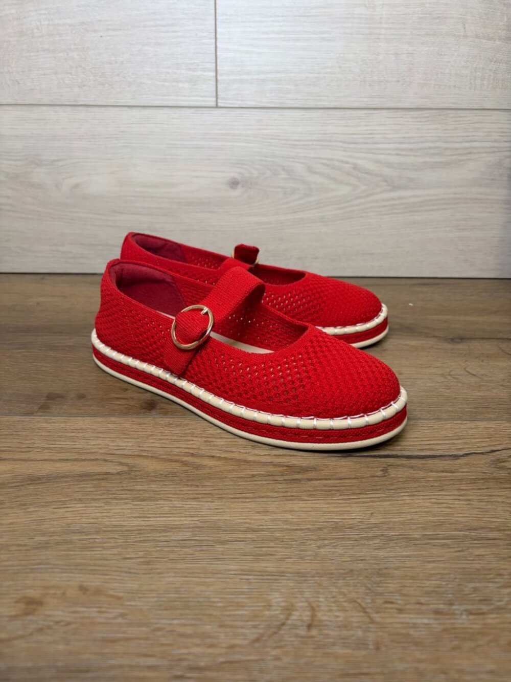 Easy Spirit Francene 2 Medium Red Fabric Shoes Size 6M